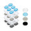 Multifunctionele drumvelbeschermers Drumdempers Siliconen-Zwart 8