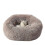 (3XL-100CM, Brown) Pet Round Plush Warm Pet Bed 1