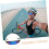 2Pcs Black Frame Blue Mirror Polarized Cycling Sunglasses Fish Shape 3