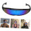 2Pcs Black Frame Blue Mirror Polarized Cycling Sunglasses Fish Shape 7
