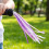Children Bikes Bells and Handlebars Streamers-pink grape white 8
