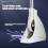 Ergonomic Handle Toilet Brush Set with Ventilated Base Modern 8