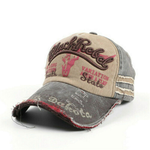 (Gray Khaki) Mens Retro Baseball Cap Cappy Cap 1