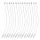7 Pollici 1000 Pezzi Nero Snap Lock Pin Loop Plastica Tag Fastener Hook Ties 2