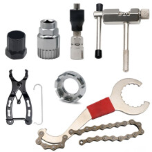 Kit D'Outils de Réparation de Vélo, Coupe-Chaîne pour VTT, Kit de Réparation de Vélo, Outil de Démontage Du Boîtier de Pédalier à Roue Libre