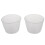 Plastic 120Ml Electric Cooker Rice Measuring Cup 10Pcs Clear White 3
