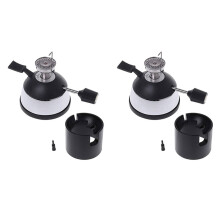 2X Tabletop Butane Gas Burner with Flame  for Siphon Coffee Heater Maker Coffee Maker Mocha Pot Gas Stove(No Gas)