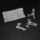 3 Inch Clear Plastic Stand Cookie Holder Display Stand Place Card Holder Display Easels(48 Pack) 3
