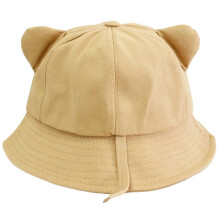 (child, Khaki) Bucket Hat For Teen Outdoor Foldable Soft Fisherman Hat Vacation Sunproof Hat For Kids Inner Own Adjustable Head Strap Yellow Child
