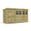 12 x 5 Pent Shed Tanalised (Single Door, With Windows) 2