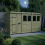 12 x 5 Pent Shed Tanalised (Single Door, With Windows) 3