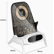Trådløs lader egnet for Apple Huawei Xiaomi skrivebordsstativ 100W magnetisk superhurtiglading latstativ