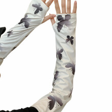 Gradient butterfly ice silk sunscreen sleeves, UV resistant gloves, summer cycling and driving arm protection ice sleeves