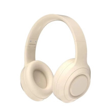 Căști wireless albe Bluetooth, căști pliabile over-ear, căști stereo Hi-Fi cu microfon încorporat pentru telefon/TV/PC/MP4/acasă/birou