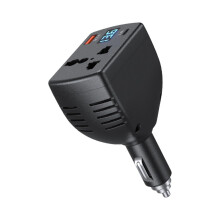 Regulator de tensiune pentru vehicul cu porturi duble, cu afișaj digital al potențialului, pentru securitate la suprasarcină pentru bat