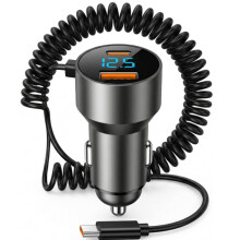 Încărcător auto cu încărcare super rapidă de la unu la trei, priză de conversie pentru bricheta telefonului mobil, interfață USB pentru