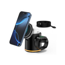 Încărcător magnetic potrivit pentru iPhone 15 și Apple 15, design pliabil, compatibil cu încărcătorul wireless