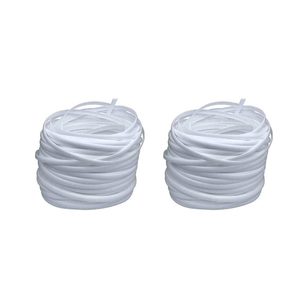 2X Wicker Repair Supplies Synthetic Rattan Material, Durable Patio Furniture Repair Kit White 6031153609189