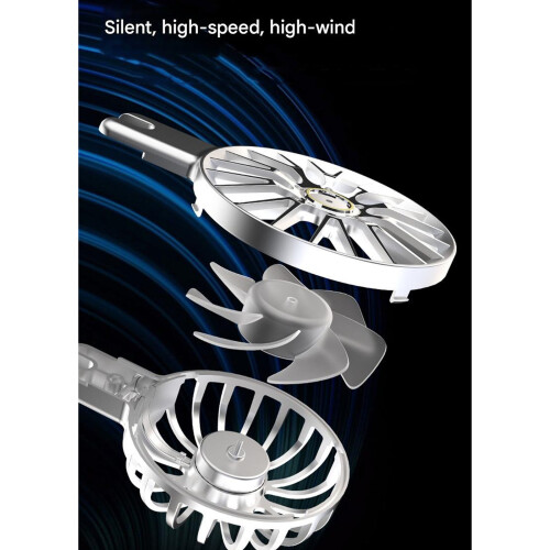 Multiple Angle Aluminum Laptop Stand Cooling Fan 7-Silver 1