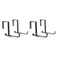 2 Paire de Crochets pour Pot de Fleurs, Crochets Suspendus pour Balcon, Supports de Support de Jardinière, S