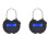 2X Smart Time Lock Lcd Time Lock Usb Rechargeable Temporary Timer Padlock Travel Electronics-Good 1