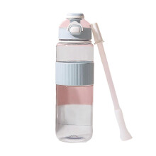 Gourde de sport grande capacité, avec paille, légère et résistante aux hautes températures, surface lisse, idéale pour les activités de