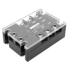 3-fasen SSR-controller JGX-3 40A 40-480VAC ABS aluminium relais