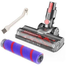 Compatible avec les aspirateurs Dyson V7/V8/V10/V11/V12/V15. Balai-serpillère électrique avec turbine et brosse douce, indicateur LED.