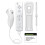 2PCS Motion Plus Remote Controller Compatible with Nintendo Wii and Wii U Console, Wireless Gaming Controller White 5