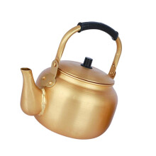 Draagbare aluminium theeketels met gouden afwerking-1,5L