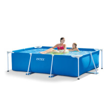 Piscina con estructura de jardín rectangular 220 x 150cm 28270 INTEX