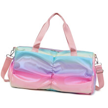 Waterproof Sports Duffels Bag Polyester Texture Suitable-Pink