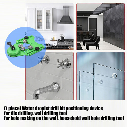 Tile Drilling Positioning Tool With Suction Cup Adjustable Drill 1