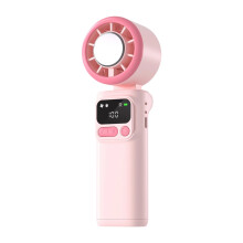 Portable Handheld Fan 199 Speed Foldable Cooling Desk Fan-Pink