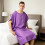 Comfortable Bathrobe With Button Front-Single button right 8