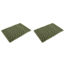 2X Coussin Vert Résistant à L'Humidité, Pliable, pour Camping en Plein Air, Coussin Résistant à L'Humidité