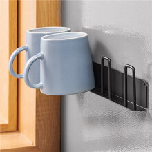 2X Mug Hooks Wall-Mounted Holder Coffee Cups Holder Hanger Metal Mug Rack Cups No Drilling Bathroom Kitchen Organizer