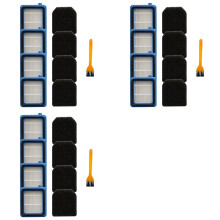 12x for Well Q6 / Q7 / Q8 / WQ61 / WQ71 / WQ81 Replacement Parts Emission Fine Dust Hepa Filter