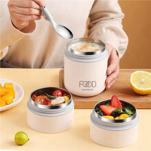 2X Stainless Steel Vacuum Thermal Lunch Box with HangBag Food Warmer Soup Cup Vacuum flask Containers Bento Lunch Box