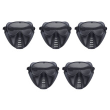5X Masque de Protection Airsoft Paintball Noir Neuf