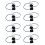 8 Pair Front Door  Handle Small Button 82661-D3710 82651-D3710 for  Tucson 2016-2020 Outside Puller 1