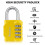 SharkByte Combination Padlock 4Dial Heavy Duty Combination Lock Weathe 1