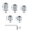 M6 Threaded Inserts for Wood 100 Pcs Threaded Insert Nuts Hex Threaded 1