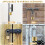Heavy Duty Solid Brass Long Padlock Set 2 Locks with 6 Keys 40mm Width 6