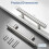 PinLin 30 Pack Kitchen Door Handles 76mm Hole Centre Brushed Nickel Ca 2