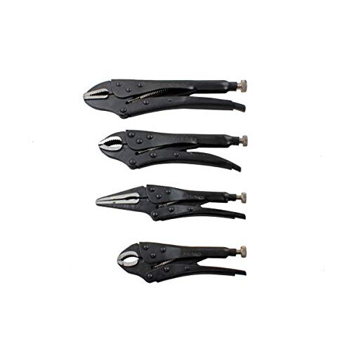 us pro US PRO 4pc Black Locking Pliers Set 5 65 7  10  Mole Vice Clamp Grips