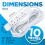 Status STATUS 4 Socket Extension Lead 10m Cable 13A Power Strip for Home Offi 2