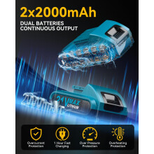 Cordless Drill Set PowerDrill Driver and Screwdriver Set with 2 Batter