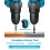 Cordless Drill Set PowerDrill Driver and Screwdriver Set with 2 Batter 6