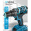 Cordless Drill Set PowerDrill Driver and Screwdriver Set with 2 Batter 2